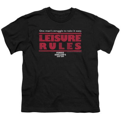 Ferris Bueller's Day Off Leisure Rules Kids T-Shirt