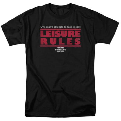 Ferris Bueller's Day Off Leisure Rules T-Shirt