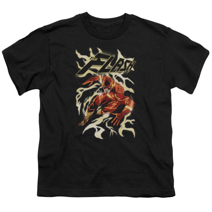 Flash Electric Run JLA Kids T-Shirt