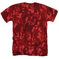 Flash Justice League Camo Heather Premium T-Shirt