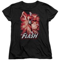 Flash Red & Gray Womens T-Shirt