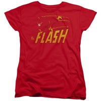 Flash Speed Distressed Womens T-Shirt
