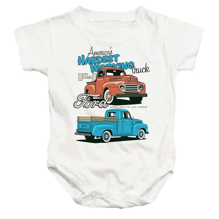 Ford Hardest Working Truck Baby Bodysuit