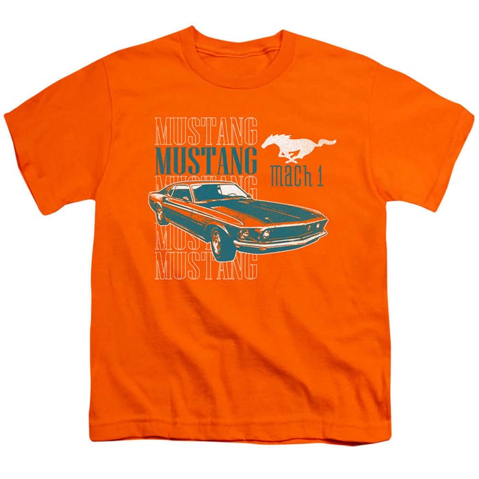 Ford Mach 1 Repeat Design Kids T-Shirt