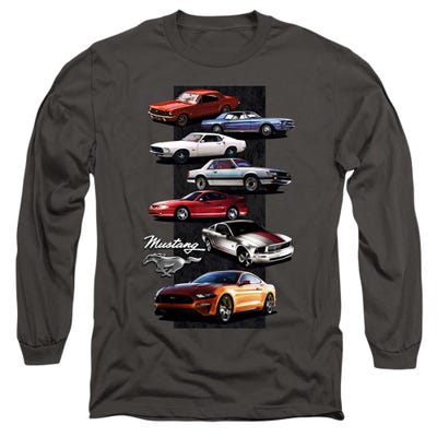 Ford Mustang 7 Car Stack Long Sleeve Shirt