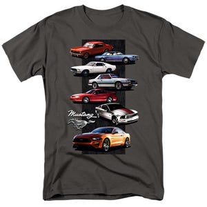 Ford Mustang 7 Car Stack T-Shirt