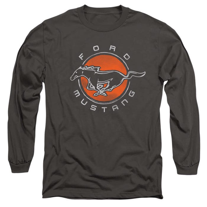 Ford Mustang Retro Circle Long Sleeve Shirt