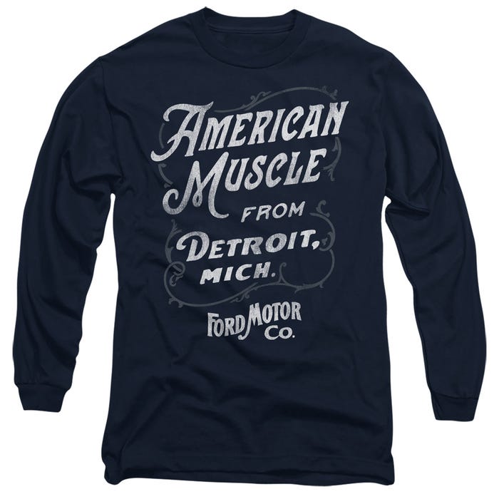 Ford American Muscle Classic Script Long Sleeve Shirt