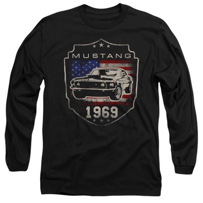 Ford Mustang 1969 Flag Long Sleeve Shirt