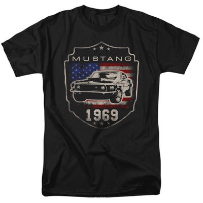 Ford Mustang 1969 Flag T-Shirt