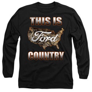 Ford Go Further Orange Camo Long Sleeve Shirt