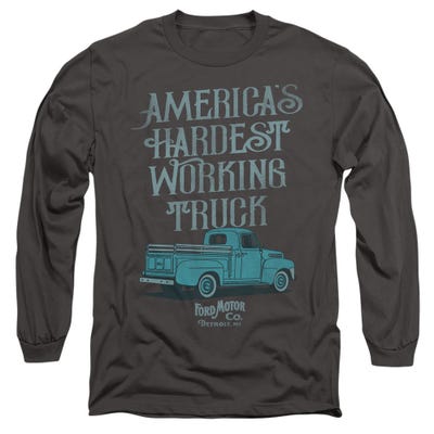 Ford Vintage America's Hardest Working Truck Long Sleeve Shirt