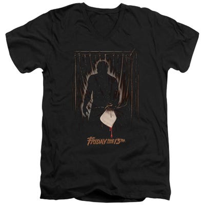 Friday The 13th Part 3 Poster V-Neck T-Shirt
