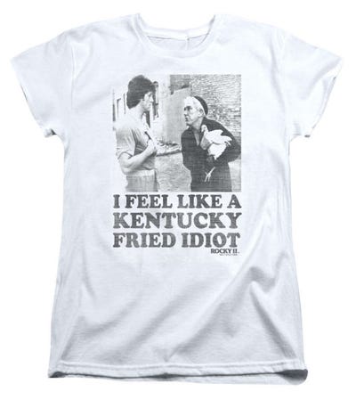 Fried Idiot Rocky Womens T-Shirt