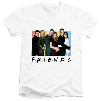 Friends Cast Logo V-Neck T-Shirt