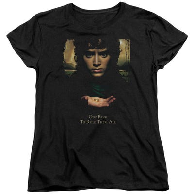 Frodo One Ring Lord Of The Rings Womens T-Shirt