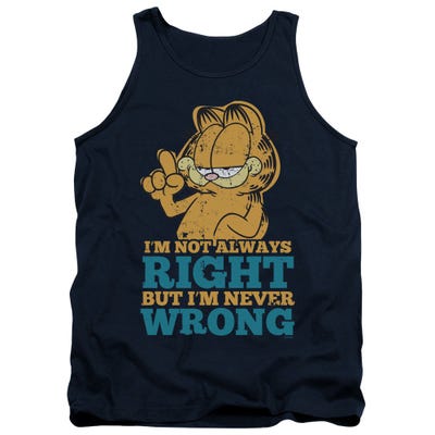 NEVER WRONG GARFIELD Tank Top