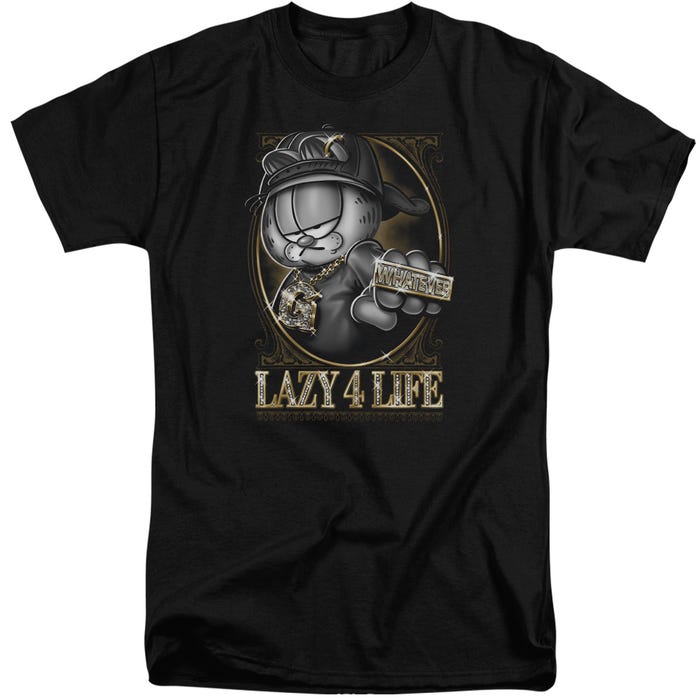 LAZY 4 LIFE GARFIELD Tall T-Shirt