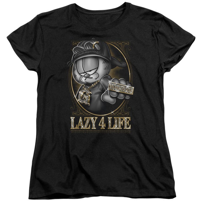LAZY 4 LIFE GARFIELD Womens T-Shirt