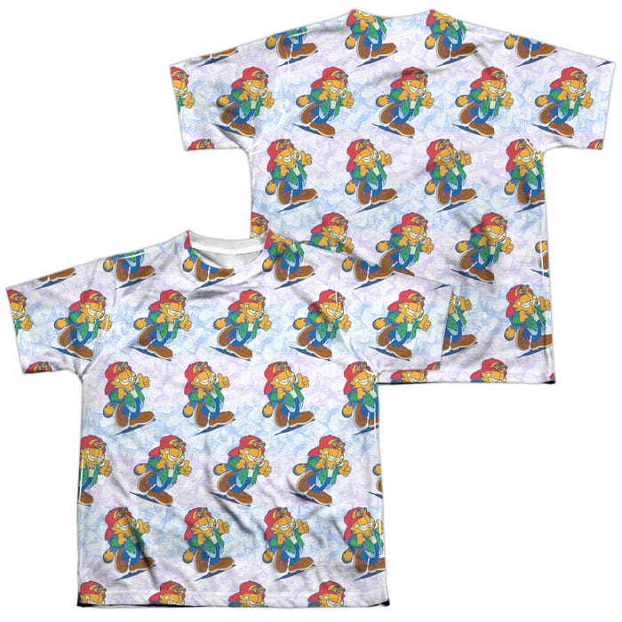 Garfield Cool Cat Back & Front Kids Sublimation T-Shirt