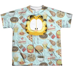 Garfield Cat Food Kids Sublimation T-Shirt