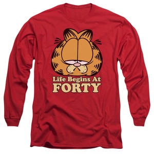 Garfield Life Begins At Forty Long Sleeve Shirt