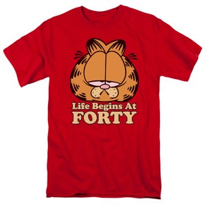 Garfield Life Begins At Forty T-Shirt