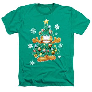 Garfield Christmas Tree Heather T-Shirt