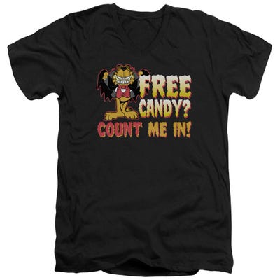 Garfield Count Me In V-Neck T-Shirt