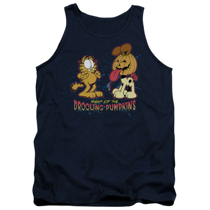 Garfield Drooling Pumpkins Tank Top
