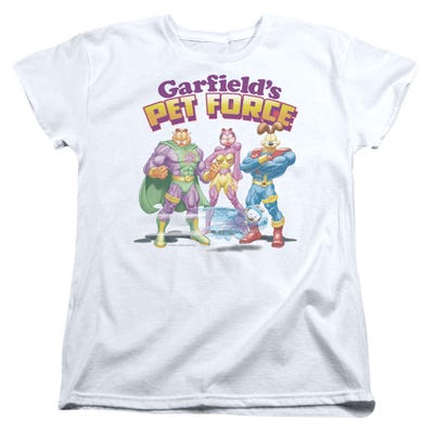 Garfield Heroes Await Womens T-Shirt