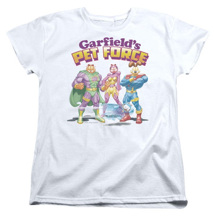 Garfield Heroes Await Womens T-Shirt