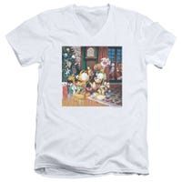 Garfield Odie Tree V-Neck T-Shirt