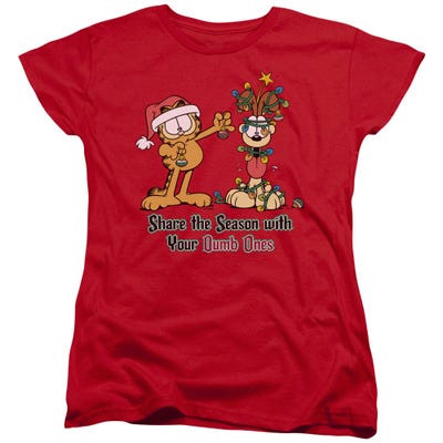 Garfield Share The Season Womens T-Shirt
