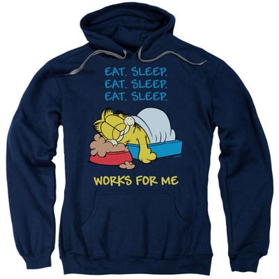 Garfield Works For Me Hoodie