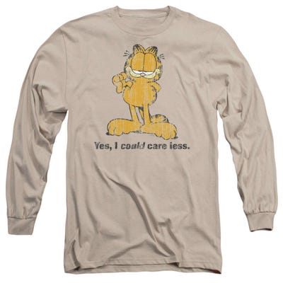 Garfield Yes I Could Care Less Long Sleeve Shirt