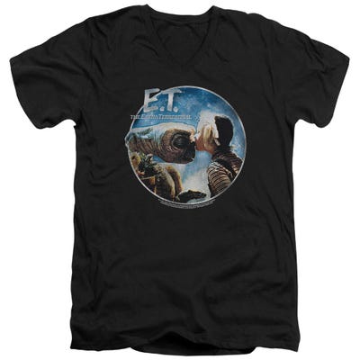 Gertie Kisses E.T. the Extra-Terrestrial  V-Neck T-Shirt