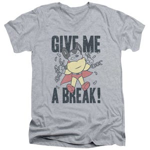 Give me a Break Chains Mighty Mouse V-Neck T-Shirt