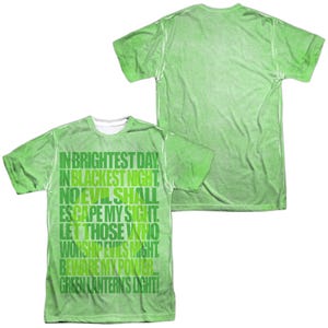 GREEN LANTERN OATH Front & Back Sublimation T-Shirt