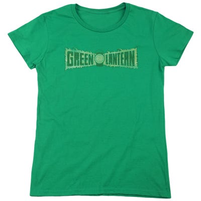 Green Lantern Flame Logo Womens T-Shirt