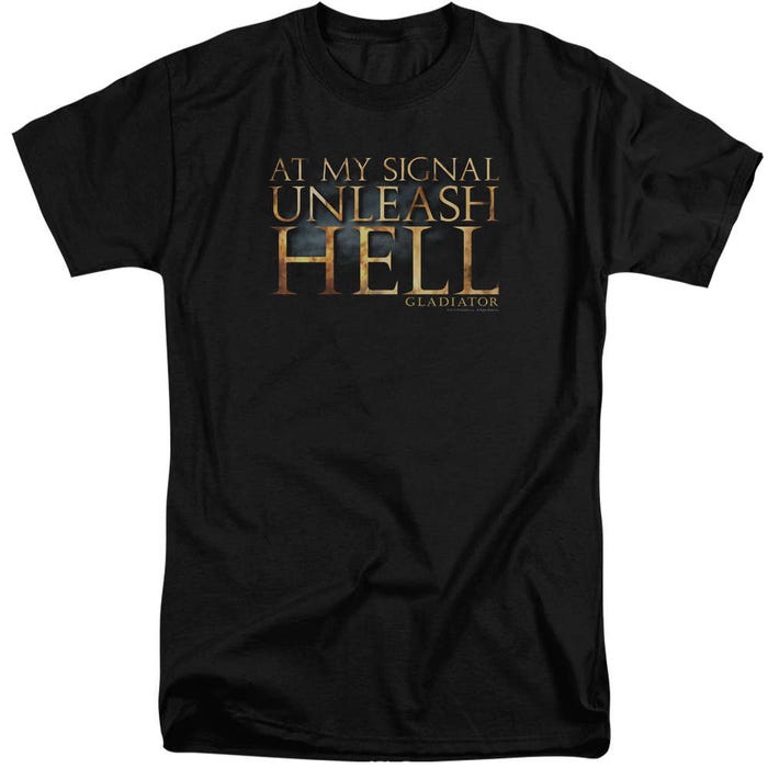 Gladiator Unleash Hell Tall T-Shirt