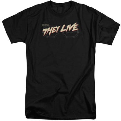 Glasses Logo They Live Tall T-Shirt