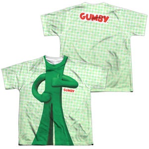 Gumby Costume Back & Front Kids Sublimation T-Shirt