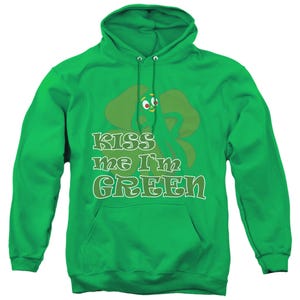 Gumby Kiss Me I'm Green Official St. Patrick's Day Hoodie