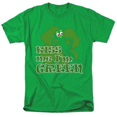 Gumby Kiss Me I'm Green Official St. Patrick's Day T-Shirt