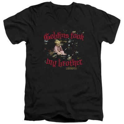 Goblins Took My Brother Labyrinth V-Neck T-Shirt