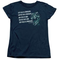 God Creates Dinosaurs Jurassic Park Womens T-Shirt