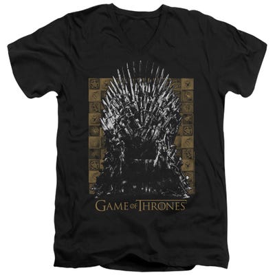 Game Of Thrones Iron Throne V-Neck T-Shirt