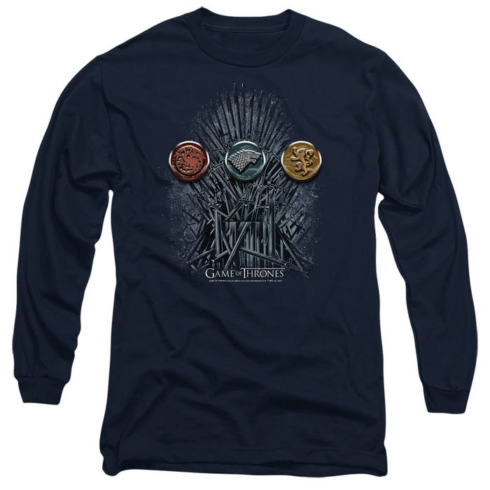 Game Of Thrones For The Throne Sigils Long Sleeve Shirt