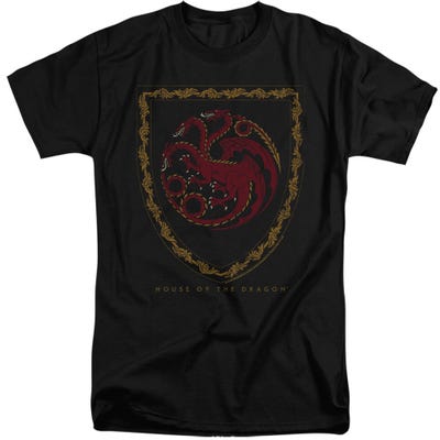 HOUSE OF THE DRAGON SHIELD VINTAGE DARK Tall T-Shirt